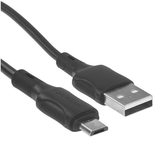 Купить Кабель круглый Borofone micro USB - USB 2.0 Type-A черный 1 м  9244401. Характеристики, отзывы и цены в Донецке