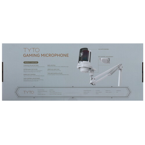 Купить Микрофон Sades Tyto белый  5609859. Характеристики, отзывы и цены в Донецке