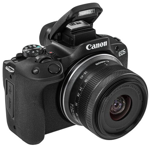Купить Беззеркальный фотоаппарат Canon EOS R50 Kit 18-45 RF черный  5414492. Характеристики, отзывы и цены в Донецке