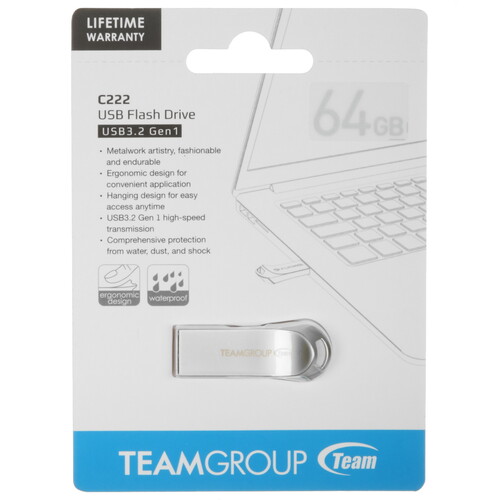 Купить Память USB Flash 64 ГБ Team Group C222  5453791. Характеристики, отзывы и цены в Донецке