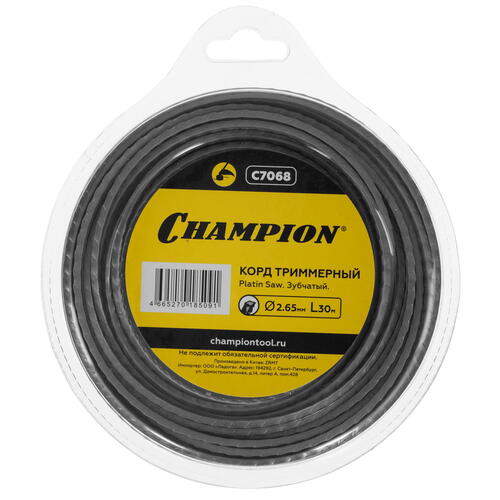 Купить Леска для триммеров Champion Platin Saw C7068  5099788. Характеристики, отзывы и цены в Донецке