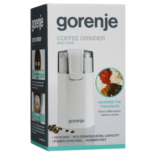 Купить Кофемолка электрическая Gorenje SMK150WI белый  9932728. Характеристики, отзывы и цены в Донецке