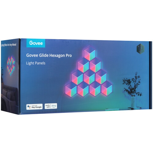 Купить Светодиодная панель Govee Glide Hexa Pro серый  5488153. Характеристики, отзывы и цены в Донецке