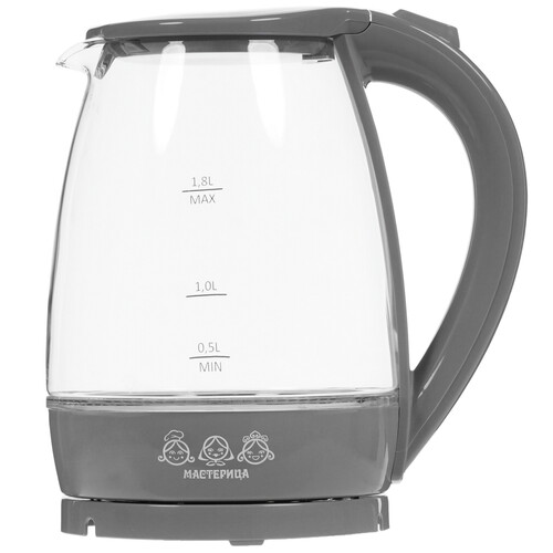 Купить Электрочайник Мастерица ЕК-1801G серый  8157387. Характеристики, отзывы и цены в Донецке