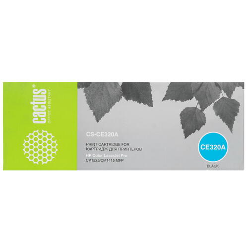 Купить Картридж лазерный Cactus CS-CE320A черный, с чипом  7939304. Характеристики, отзывы и цены в Донецке