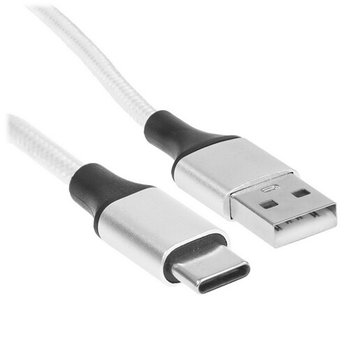 Купить Кабель круглый JETACCESS USB Type-C - USB 2.0 Type-A белый 2 м  5617819. Характеристики, отзывы и цены в Донецке