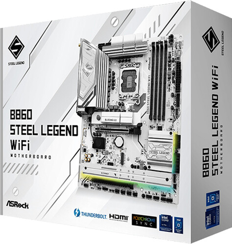 Купить Материнская плата ASRock B860 Steel Legend WiFi  5622735. Характеристики, отзывы и цены в Донецке