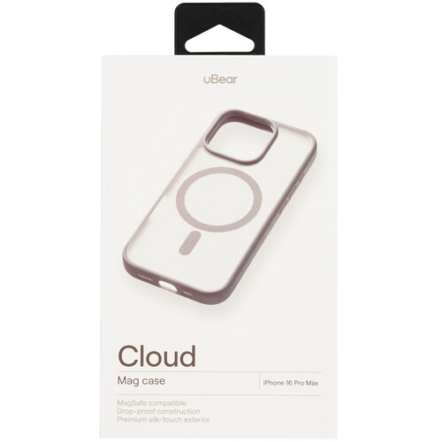 Купить Накладка  uBear Cloud Mag Case для Apple iPhone 16 Pro Max серый/прозрачный  5474402. Характеристики, отзывы и цены в Донецке