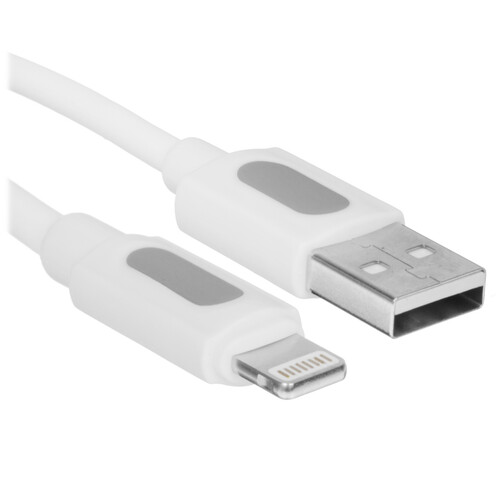 Купить Кабель круглый Borofone Lightning 8-pin - USB 2.0 Type-A белый 1 м  9244409. Характеристики, отзывы и цены в Донецке