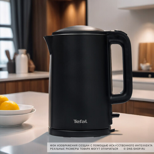 Купить Электрочайник Tefal KO1408E0 DOUBLE WALL черный  5606088. Характеристики, отзывы и цены в Донецке