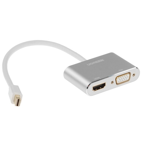 Купить Переходник однонаправленный Ugreen mini DisplayPort - VGA+HDMI, 0.2 м  9155040. Характеристики, отзывы и цены в Донецке