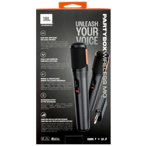 Купить Микрофонный комплект JBL PartyBox серый  5460023. Характеристики, отзывы и цены в Донецке