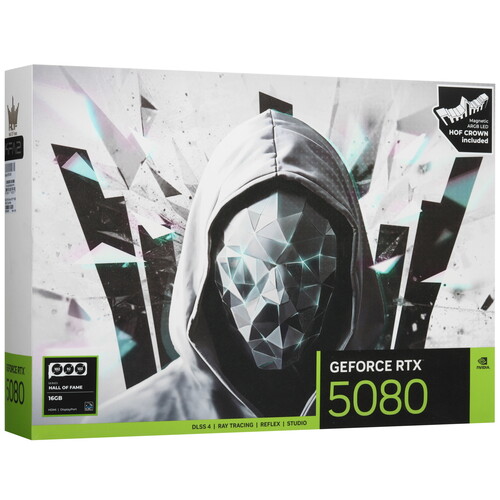 Купить Видеокарта KFA2 GeForce RTX 5080 HOF OC Style White [58NZN6MDDPFK]  5638547. Характеристики, отзывы и цены в Донецке