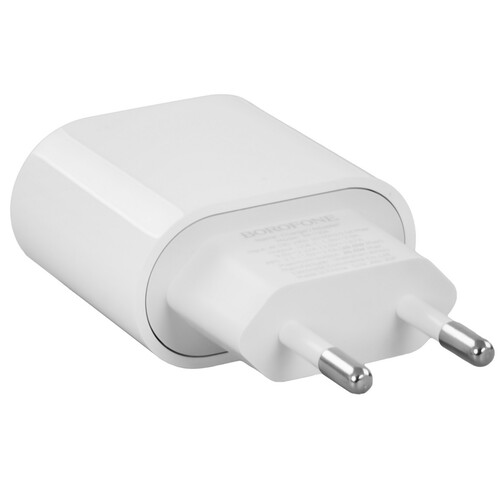 Купить Сетевое зарядное устройство Borofone BA100A белый  5639706. Характеристики, отзывы и цены в Донецке