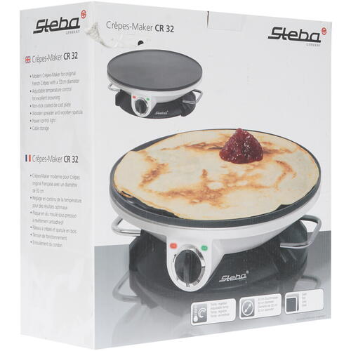Купить Блинница настольная Steba CR 32 белый  8117367. Характеристики, отзывы и цены в Донецке