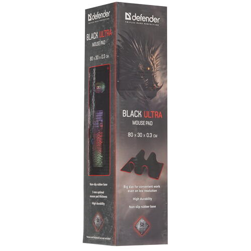 Купить Коврик Defender Black Ultra  черный  4830670. Характеристики, отзывы и цены в Донецке
