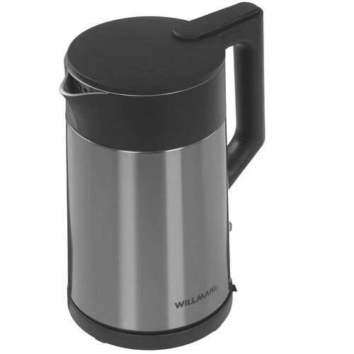 Купить Электрочайник WILLMARK WEK-2008PS серый  9269586. Характеристики, отзывы и цены в Донецке