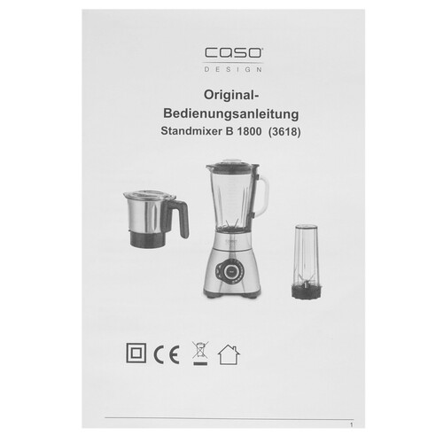 Купить Блендер стационарный CASO B 1800 серебристый  8195792. Характеристики, отзывы и цены в Донецке