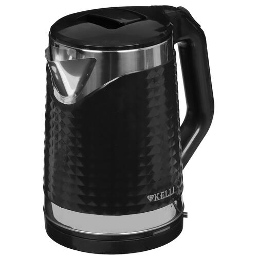 Купить Электрочайник KELLI KL-1372B черный  5359871. Характеристики, отзывы и цены в Донецке