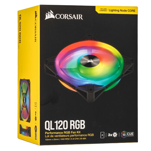 Купить Комплект вентиляторов Corsair iCUE QL120 RGB  5610050. Характеристики, отзывы и цены в Донецке