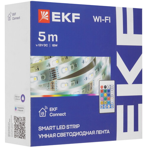 Купить Светодиодная лента EKF Connect RGBW 5m  5490567. Характеристики, отзывы и цены в Донецке