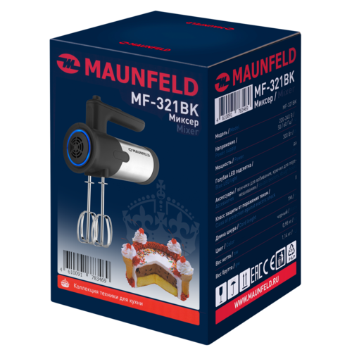 Купить Миксер MAUNFELD MF-321 BK черный  5366008. Характеристики, отзывы и цены в Донецке