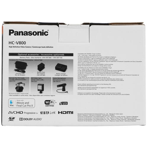 Купить Видеокамера Panasonic HC-V800EE-K  5406992. Характеристики, отзывы и цены в Донецке