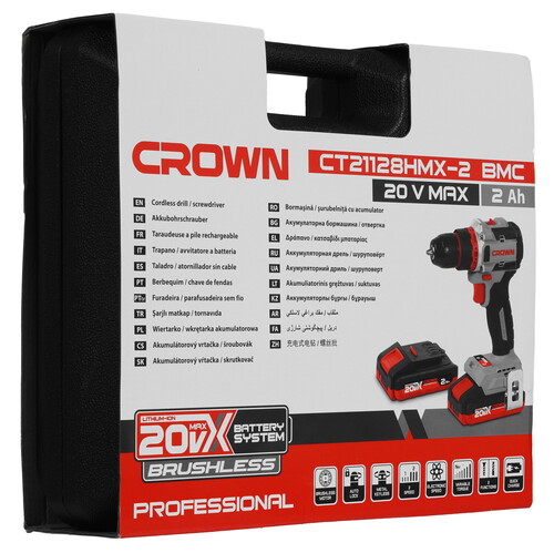 Купить Дрель-шуруповерт CROWN BL CT21128HMX-2 BMC  9288508. Характеристики, отзывы и цены в Донецке