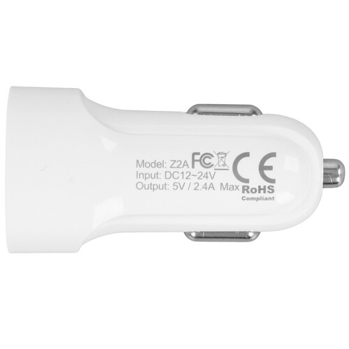 Купить Автомобильное ЗУ Hoco Z2A белый  9237897. Характеристики, отзывы и цены в Донецке
