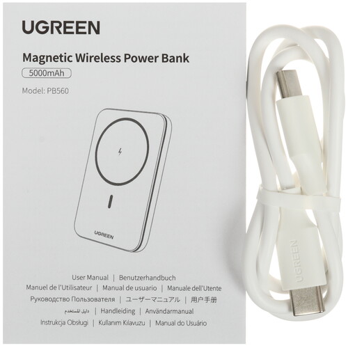 Купить Портативный аккумулятор Ugreen PB560 белый  5494201. Характеристики, отзывы и цены в Донецке