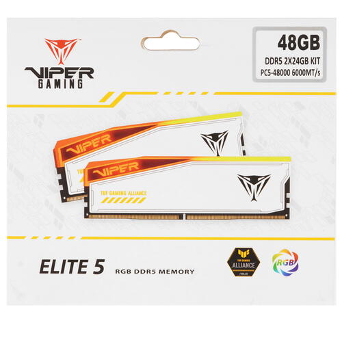 Купить Оперативная память Patriot Memory VIPER ELITE 5 RGB TUF GAMING ALLIANCE [PVER548G60C36KT] 48 ГБ  5447600. Характеристики, отзывы и цены в Донецке