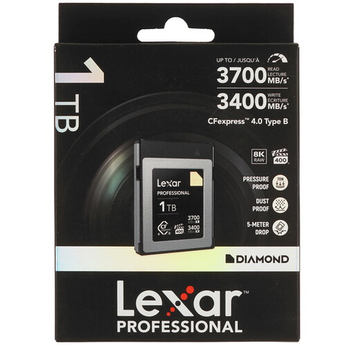 Купить Карта памяти Lexar CFexpress CFexpress Card Type B 1000 ГБ [LCXEXDM001T-RNENG]  9262236. Характеристики, отзывы и цены в Донецке