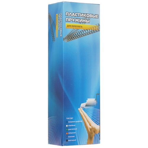 Купить Пружина для переплета Office Kit BP2013  синий, 8 мм  7981461. Характеристики, отзывы и цены в Донецке