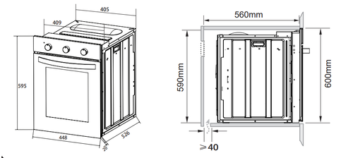 Купить Электрический духовой шкаф Gorenje BO4535E01WG белый  9291467. Характеристики, отзывы и цены в Донецке