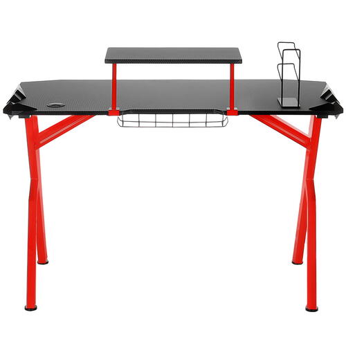 Купить Стол компьютерный Skyland Skill CTG-001 черный/красный  4742915. Характеристики, отзывы и цены в Донецке