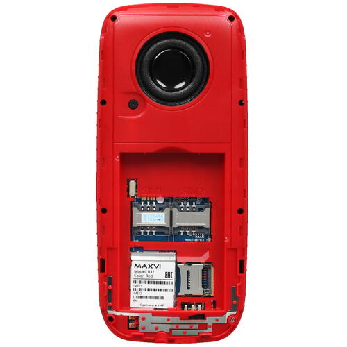 Купить Сотовый телефон Maxvi B32 красный/черный  9945419. Характеристики, отзывы и цены в Донецке