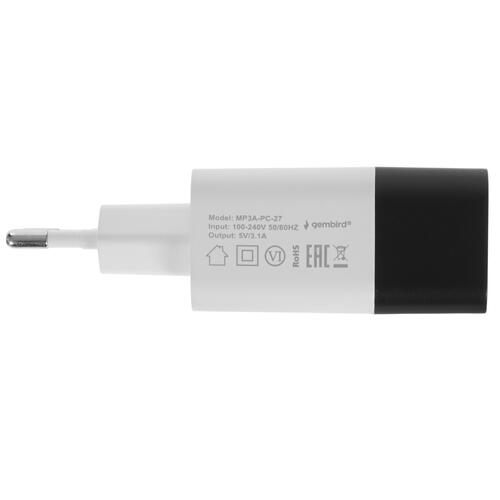 Купить Сетевое зарядное устройство Cablexpert MP3A-PC-27W белый  5073105. Характеристики, отзывы и цены в Донецке