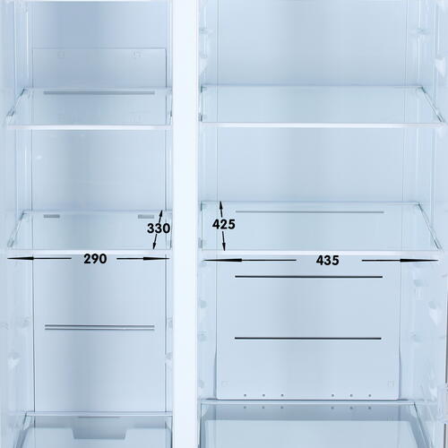 Купить Холодильник Side by Side   Hotpoint HFTS 640 X серый  5423348. Характеристики, отзывы и цены в Донецке