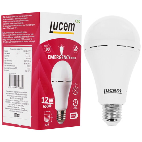 Купить Лампа светодиодная Lucem LM-EBL 12W  9162565. Характеристики, отзывы и цены в Донецке