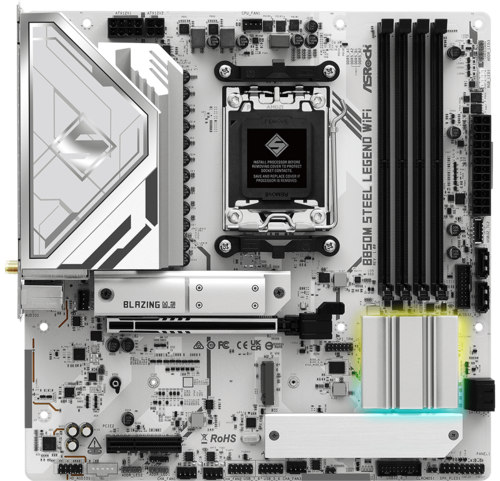 Купить Материнская плата ASRock B850M Steel Legend WiFi  5622720. Характеристики, отзывы и цены в Донецке