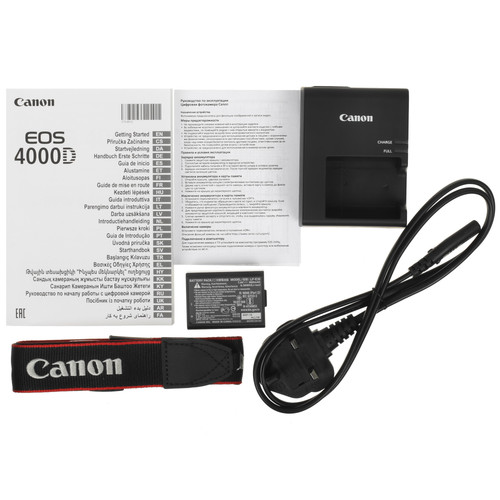 Купить Зеркальный фотоаппарат Canon EOS 4000D Kit 18-55mm III черный  5404003. Характеристики, отзывы и цены в Донецке