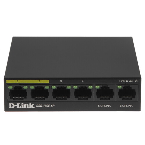 Купить Коммутатор D-Link DSS-100E-6P/A1A  9931183. Характеристики, отзывы и цены в Донецке
