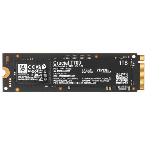 Купить 1000 ГБ M.2 NVMe накопитель Crucial T700 [CT1000T700SSD3]  5420429. Характеристики, отзывы и цены в Донецке