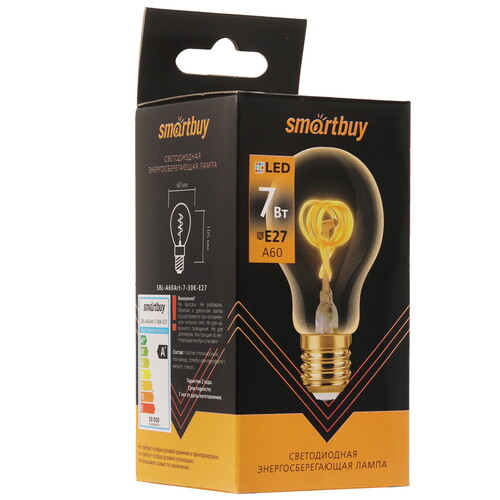 Купить Лампа филаментная Smartbuy ART A60-7Вт/3000К/E27  9192800. Характеристики, отзывы и цены в Донецке