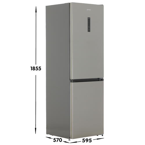 Купить Холодильник с морозильником   Gorenje NRKP61EA2XL4 серебристый  5409293. Характеристики, отзывы и цены в Донецке