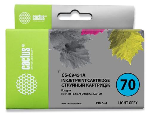 Купить Картридж Cactus CS-C9451A светло-серый  7942645. Характеристики, отзывы и цены в Донецке