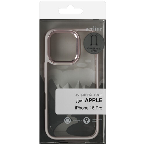 Купить Накладка  Aceline Silicone Side для Apple iPhone 16 Pro розовый  9258576. Характеристики, отзывы и цены в Донецке