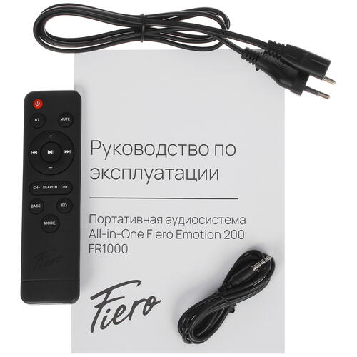 Купить Портативная аудиосистема Fiero Emotion 200 FR1000, черный  5401625. Характеристики, отзывы и цены в Донецке
