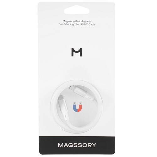 Купить Кабель круглый Magssory USB Type-C - USB Type-C серебристый 1.2 м  9176183. Характеристики, отзывы и цены в Донецке