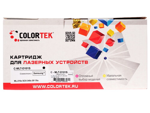 Купить Картридж лазерный Colortek MLT-D101S черный, с чипом  1076232. Характеристики, отзывы и цены в Донецке